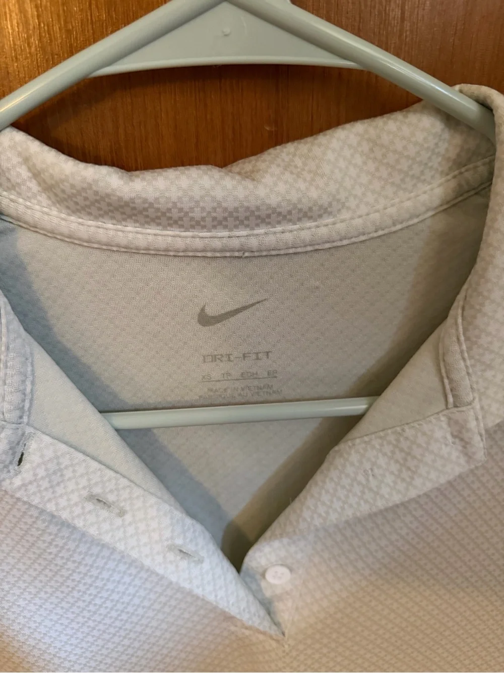 Nike Women's Light Blue Polo Top